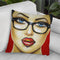 Super Lips Throw Pillow By Scott Rohlfs