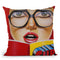 Super Reading Throw Pillow By Scott Rohlfs