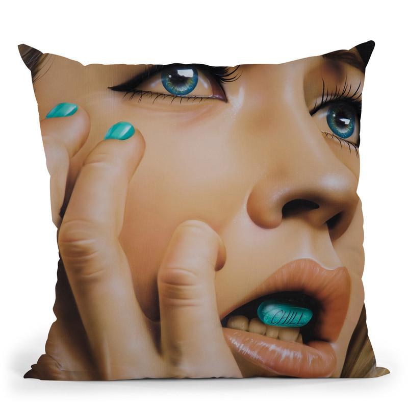 Chill Pill Throw Pillow By Scott Rohlfs