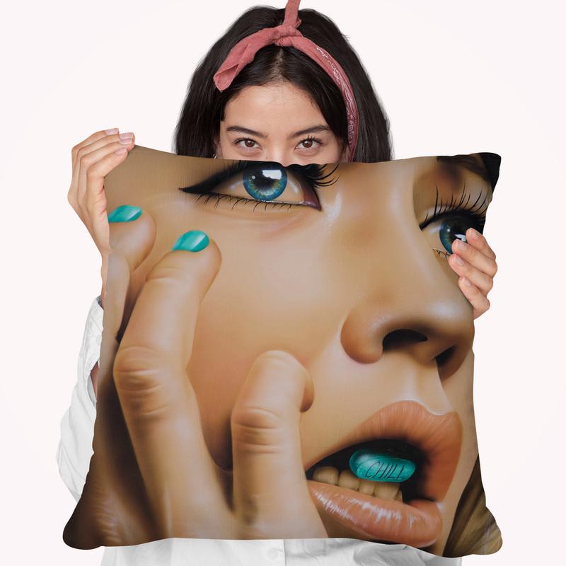 Chill Pill Throw Pillow By Scott Rohlfs