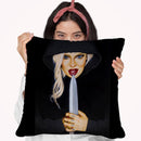 Doing It To Death Throw Pillow By Scott Rohlfs