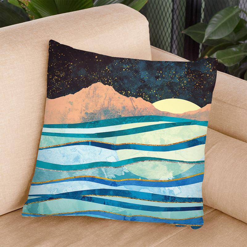 Celestial Sea Throw Pillow By Spacefrog Designs