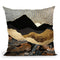 Copper And Gold Mountains Throw Pillow By Spacefrog Designs
