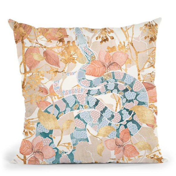 Coral Spring Garden Throw Pillow By Spacefrog Designs