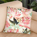 Floral Cranes Throw Pillow By Spacefrog Designs