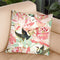 Floral Cranes Throw Pillow By Spacefrog Designs
