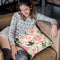 Floral Cranes Throw Pillow By Spacefrog Designs