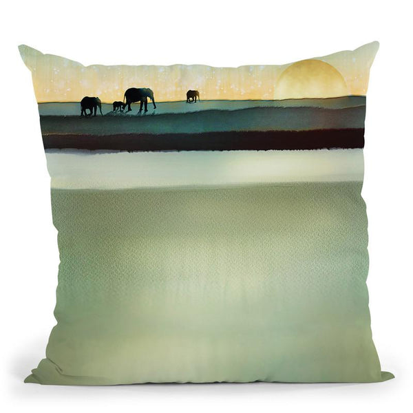 Gentle Journey Throw Pillow By Spacefrog Designs