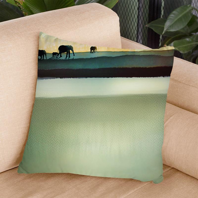 Gentle Journey Throw Pillow By Spacefrog Designs