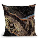 Golden Canyons Throw Pillow By Spacefrog Designs