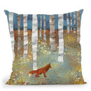 Autumn Fox Throw Pillow By Spacefrog Designs