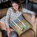 Autumn Fox Throw Pillow By Spacefrog Designs