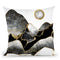 Minimal Black And Gold Mountains Throw Pillow By Spacefrog Designs