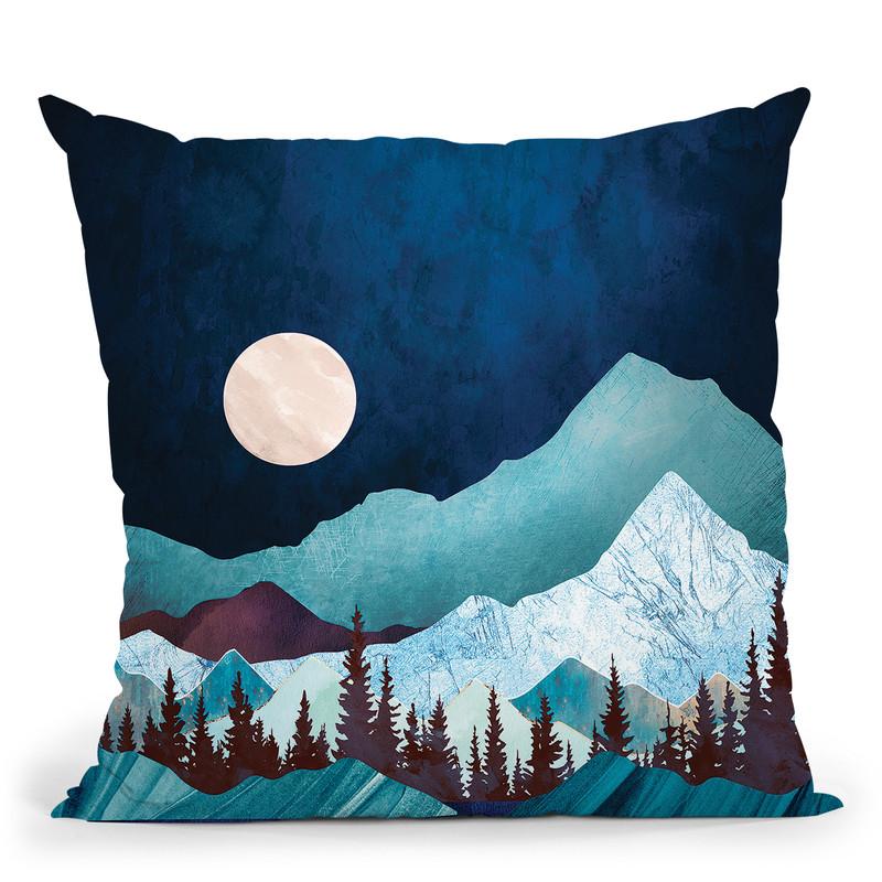 Moon Bay Throw Pillow By Spacefrog Designs