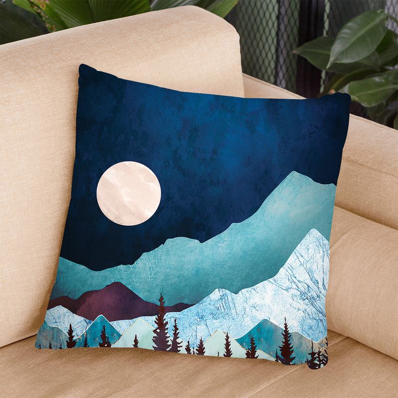 Moon Bay Throw Pillow By Spacefrog Designs