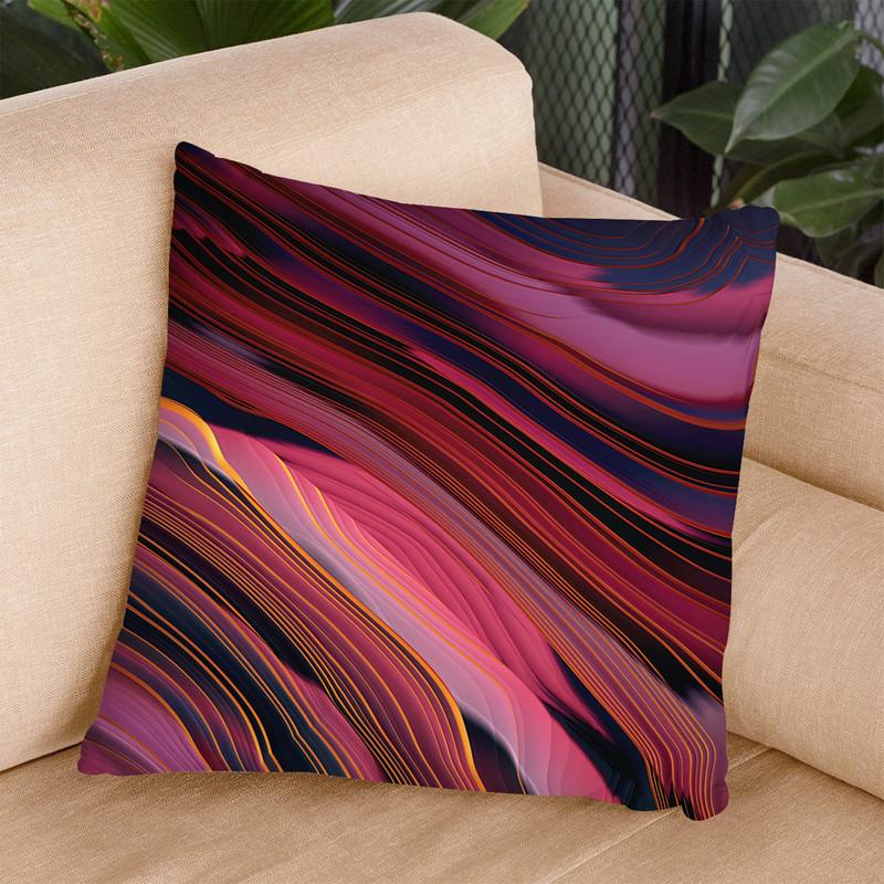 Plum Abstract Throw Pillow By Spacefrog Designs