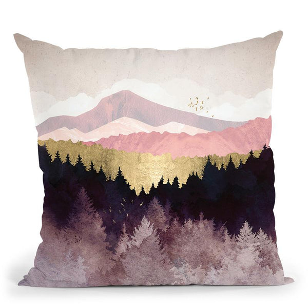 Plum Forest Throw Pillow By Spacefrog Designs