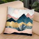 Plush Peaks Throw Pillow By Spacefrog Designs