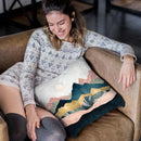 Plush Peaks Throw Pillow By Spacefrog Designs