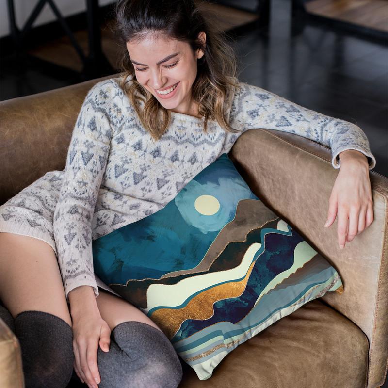 Autumn Hills Throw Pillow By Spacefrog Designs