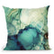 Teal Abstract Throw Pillow By Spacefrog Designs