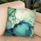 Teal Abstract Throw Pillow By Spacefrog Designs