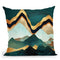 Velvet Copper Mountains Throw Pillow By Spacefrog Designs
