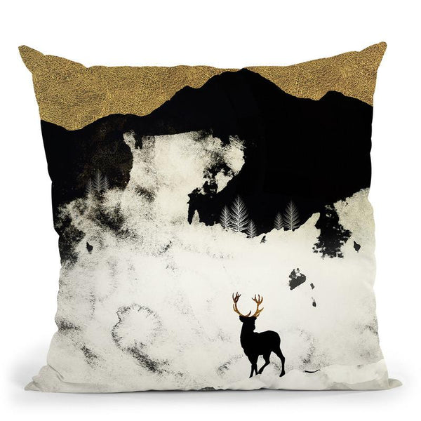 Winter Silence Throw Pillow By Spacefrog Designs