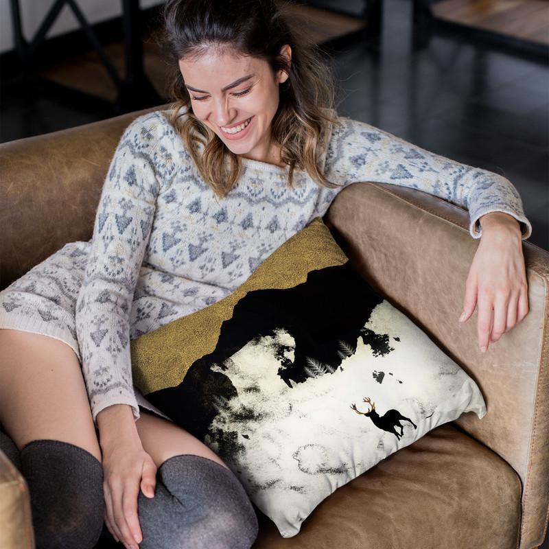 Winter Silence Throw Pillow By Spacefrog Designs