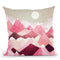 Blush Berry Peaks Throw Pillow By Spacefrog Designs