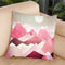 Blush Berry Peaks Throw Pillow By Spacefrog Designs