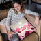 Blush Berry Peaks Throw Pillow By Spacefrog Designs