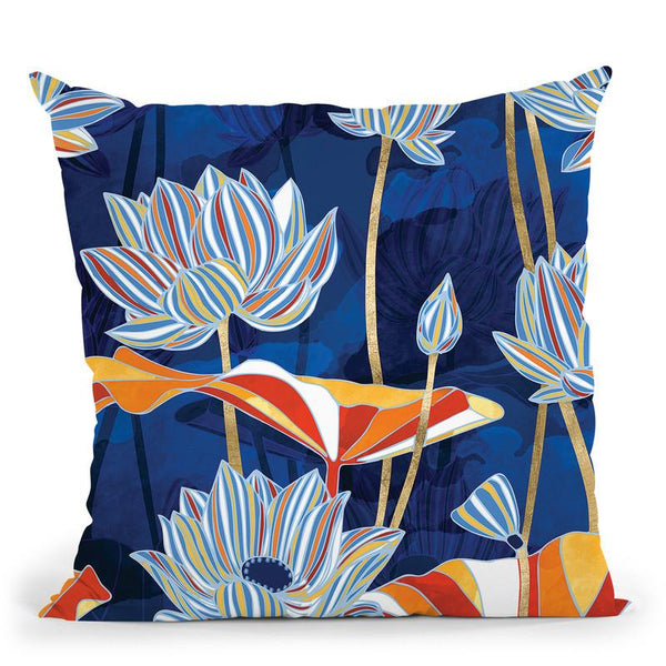 Bold Botanical Throw Pillow By Spacefrog Designs