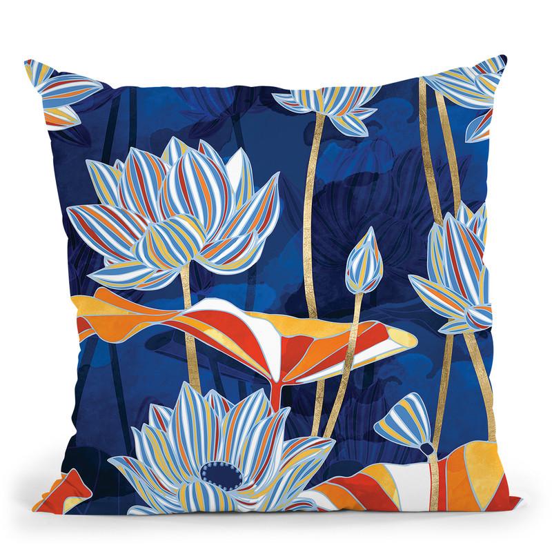 Bold Botanical Throw Pillow By Spacefrog Designs