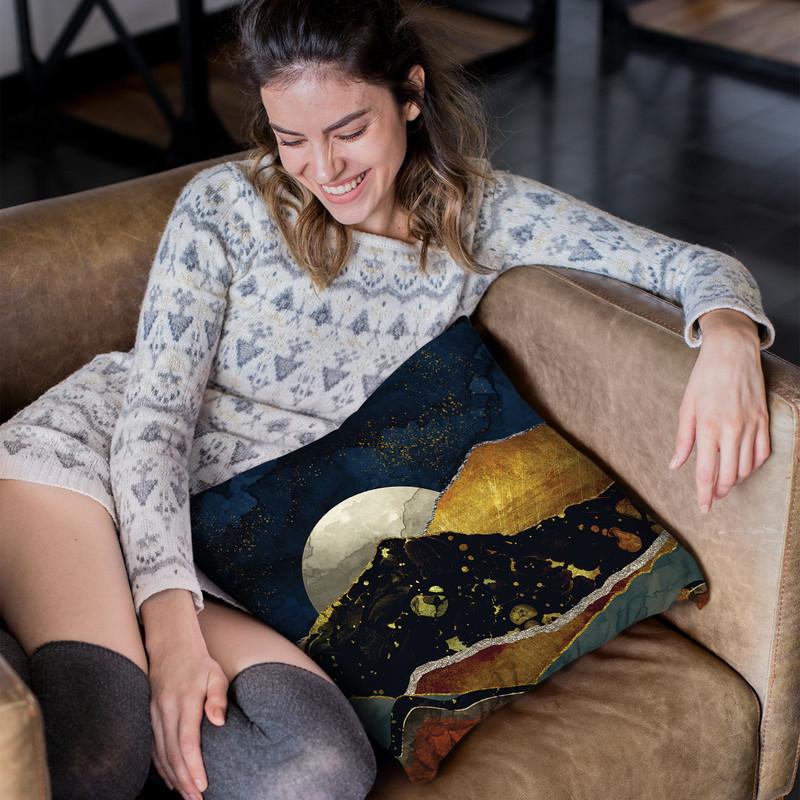 Bronze Night Throw Pillow By Spacefrog Designs