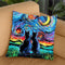 Cats Throw Pillow by Aja Trier