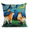 Corgis Throw Pillow by Aja Trier