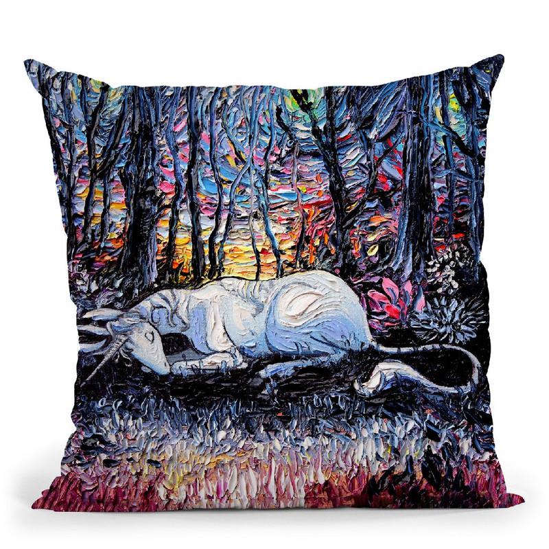 Dreams Throw Pillow by Aja Trier