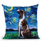 English Springer Spaniel Throw Pillow by Aja Trier