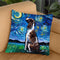 English Springer Spaniel Throw Pillow by Aja Trier