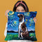 English Springer Spaniel Throw Pillow by Aja Trier
