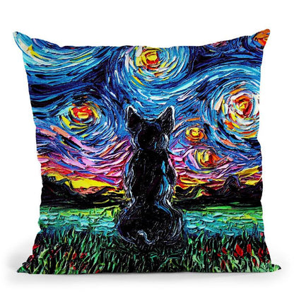 French Bulldog Throw Pillow by Aja Trier