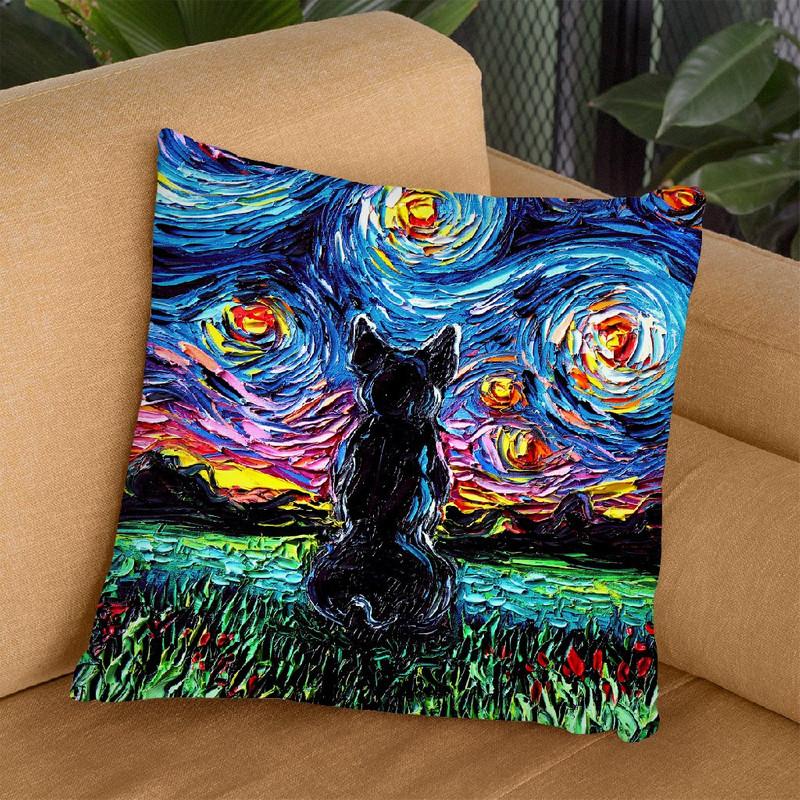 French Bulldog Throw Pillow by Aja Trier