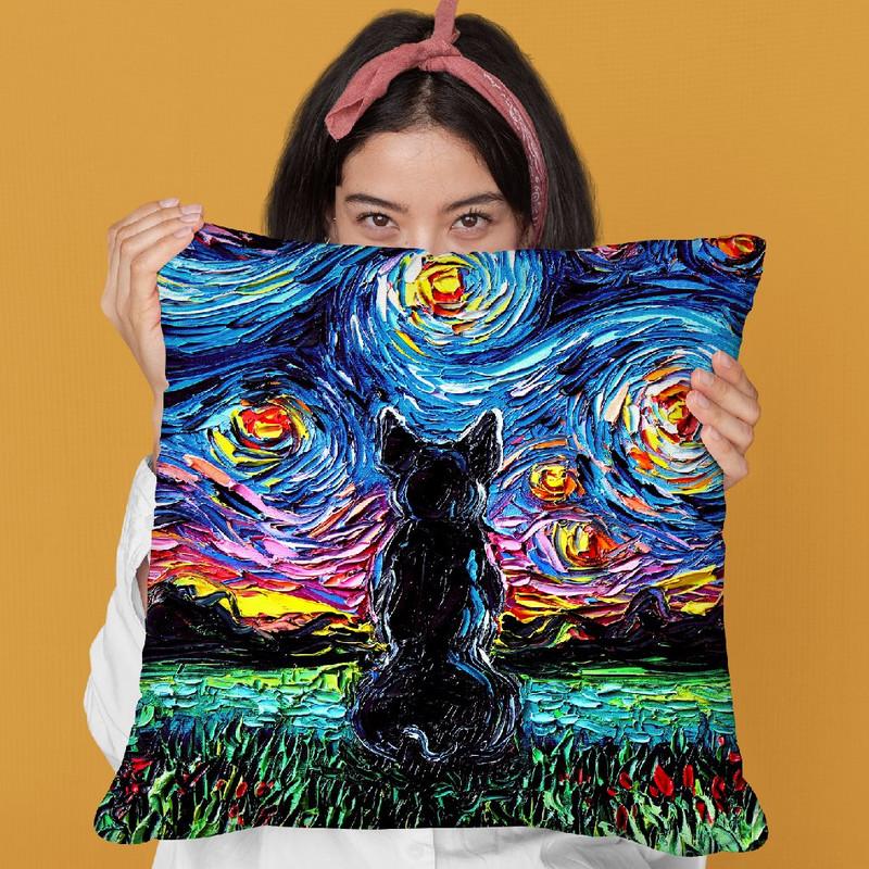 French Bulldog Throw Pillow by Aja Trier