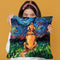 Golden Retreiver Back Throw Pillow by Aja Trier
