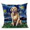 Golden Retriever Throw Pillow by Aja Trier