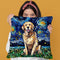 Golden Retriever Throw Pillow by Aja Trier