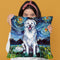 Great Pyrenese Throw Pillow by Aja Trier