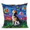 Beagle Throw Pillow by Aja Trier