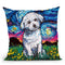 Maltese Throw Pillow by Aja Trier